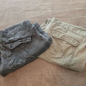 Two pairs of Wrangler cargo pants size 44 x 30